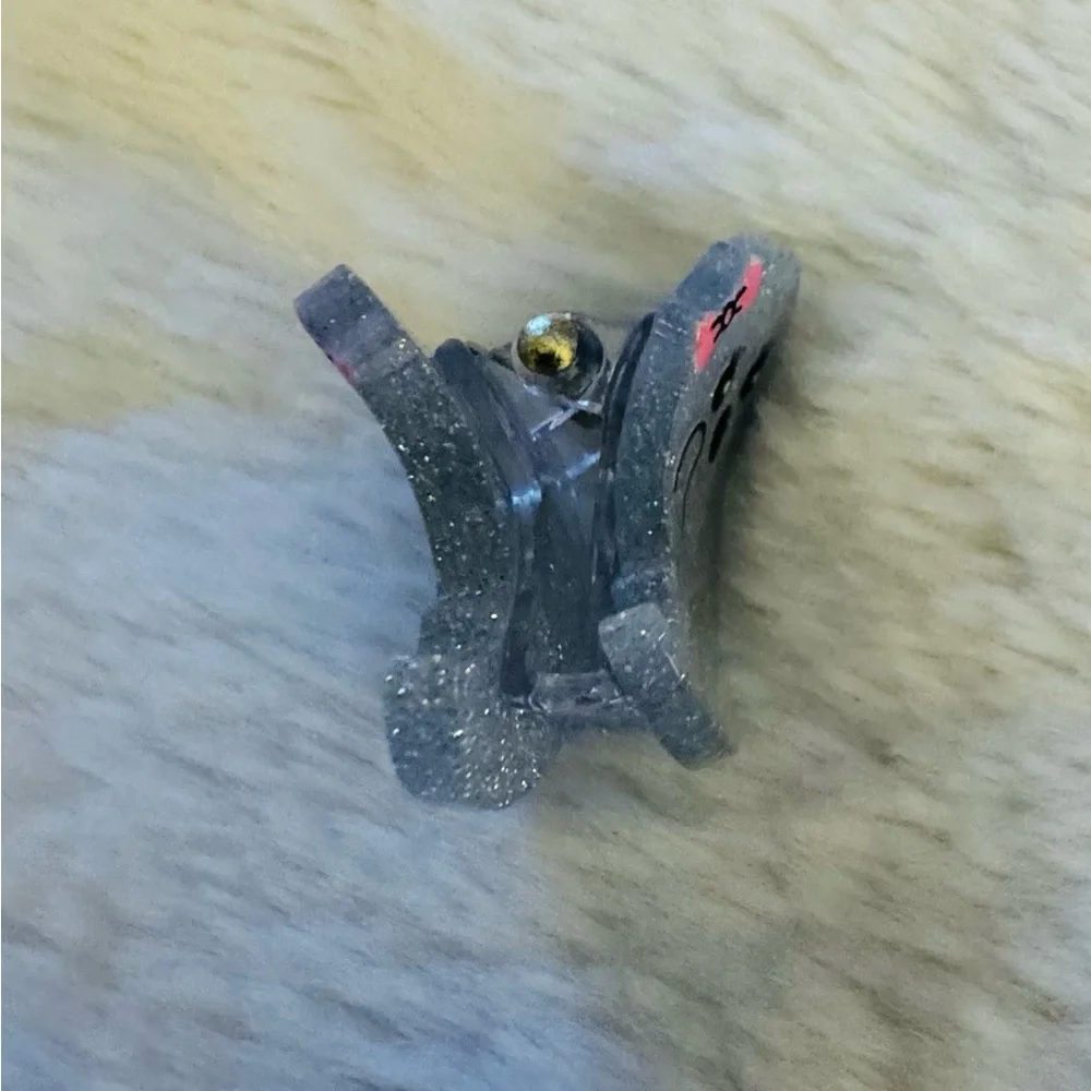 Hair claw clip ,mini,Glittery Ghost with bow